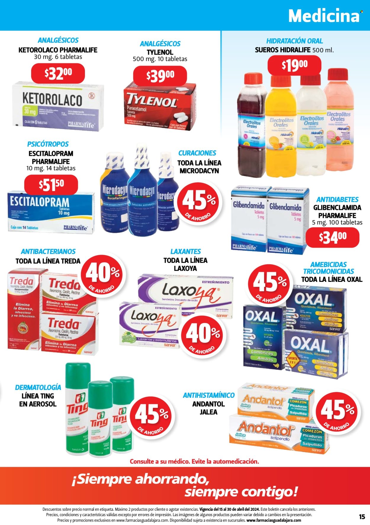 Catálogo Farmacias Guadalajara - 15.4.2024 - 30.4.2024. Página 15