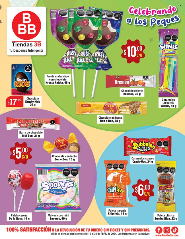 Catálogo Tiendas 3B - 16.4.2024 - 30.4.2024. Página 1