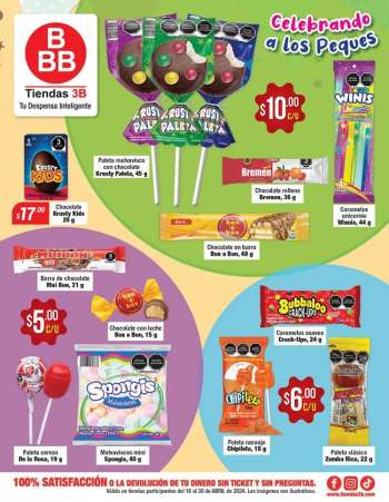 Folleto actual Tiendas 3B - 16.4.2024 - 30.4.2024.