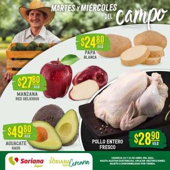 Folleto actual Soriana Súper - 23.4.2024 - 24.4.2024.