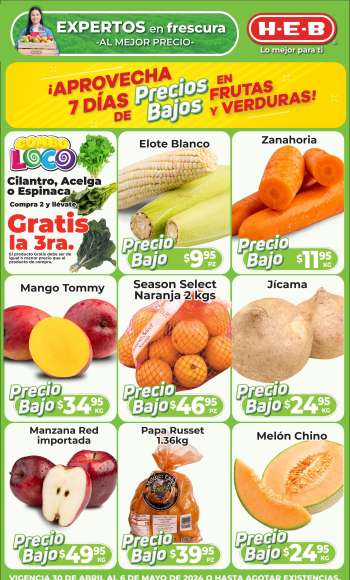 Folleto actual H-E-B - 30.4.2024 - 30.4.2024.