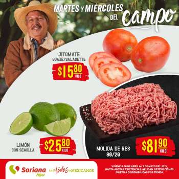 Folleto actual Soriana Híper - 30.4.2024 - 2.5.2024.