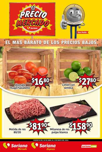 Folleto actual Soriana - 30.4.2024 - 2.5.2024.