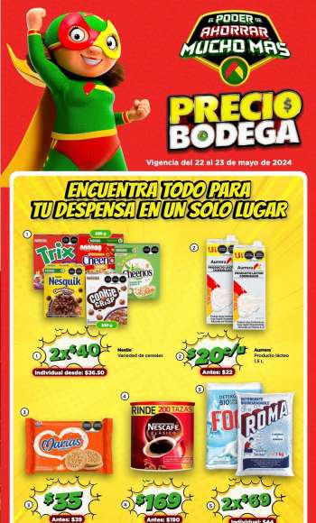 Folleto actual Bodega Aurrerá - 22.5.2024 - 23.5.2024.