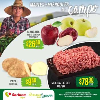 Folleto actual Soriana Súper - 28.5.2024 - 30.5.2024.