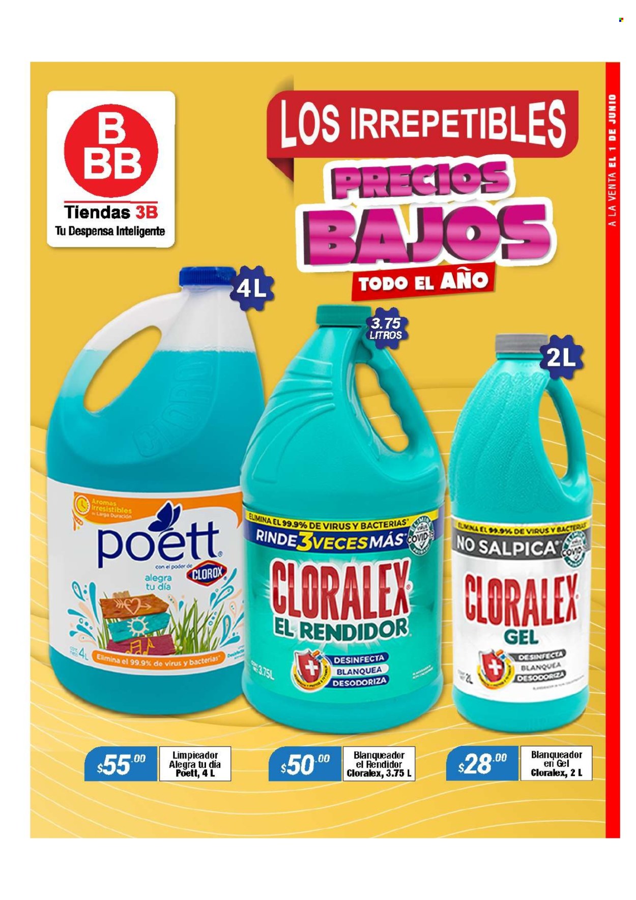 Catálogo Tiendas 3B - 1.6.2024 - 30.6.2024. Página 1