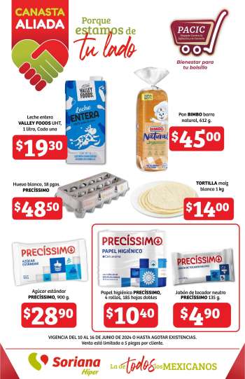Folleto actual Soriana Híper - 10.6.2024 - 16.6.2024.