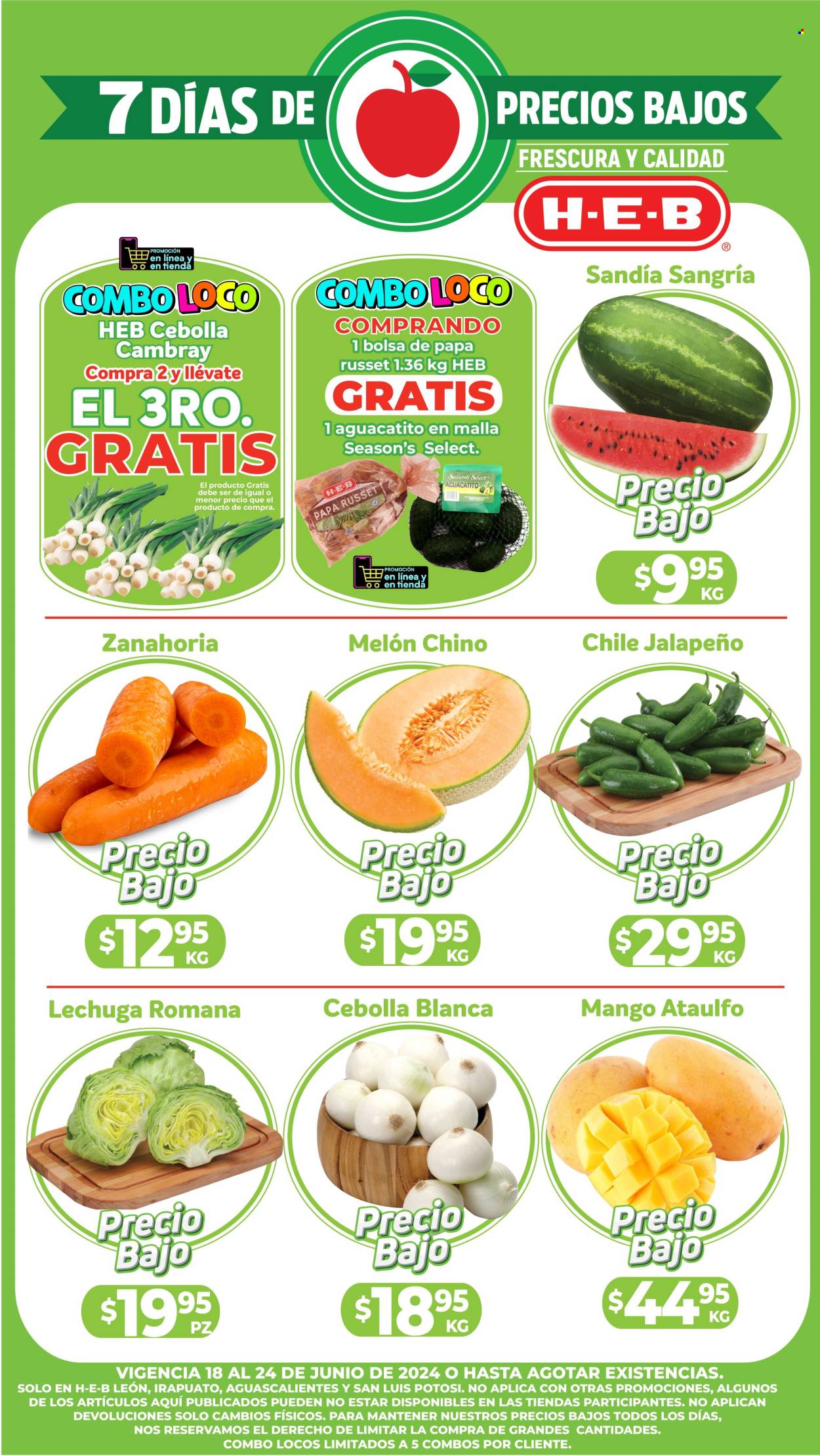 Catálogo H-E-B - 18.6.2024 - 24.6.2024. Página 1