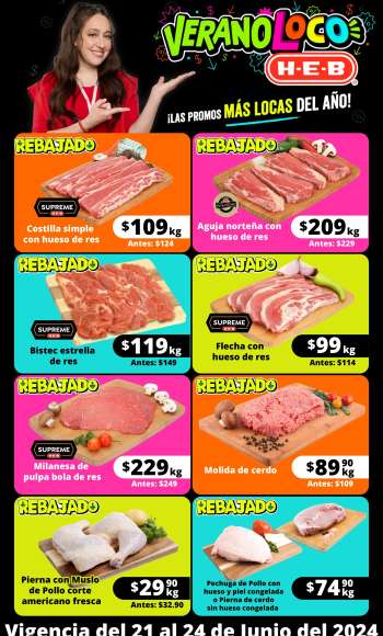 Folleto actual H-E-B - 21.6.2024 - 24.6.2024.