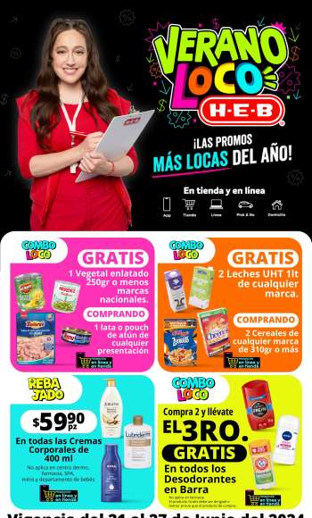 Folleto actual H-E-B - 21.6.2024 - 27.6.2024.