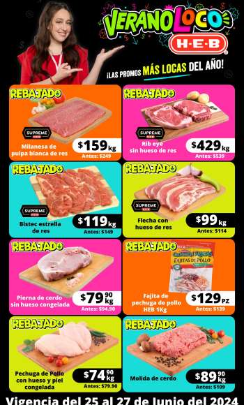 Folleto actual H-E-B - 25.6.2024 - 27.6.2024.