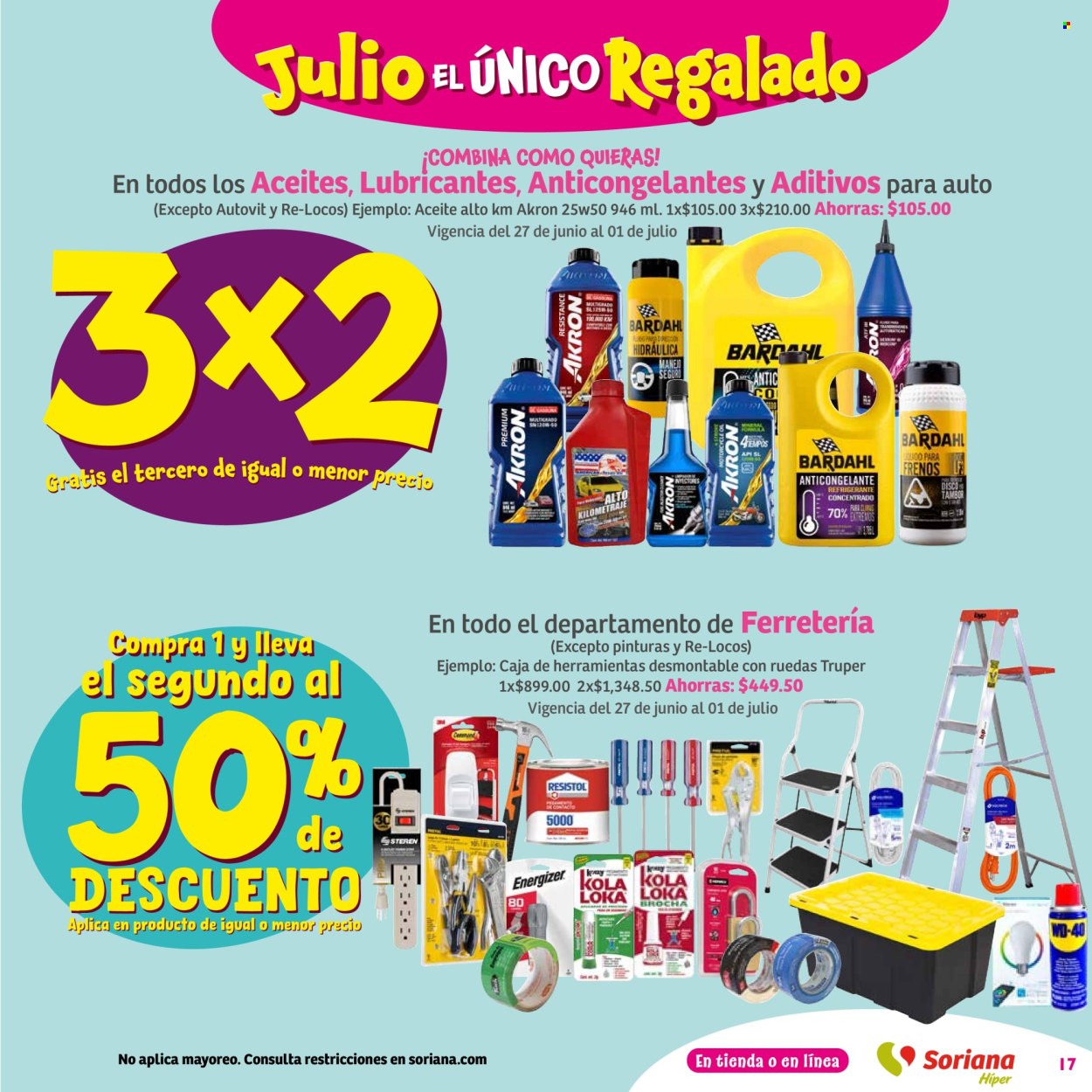 Catálogo Soriana Híper - 27.6.2024 - 3.7.2024. Página 17