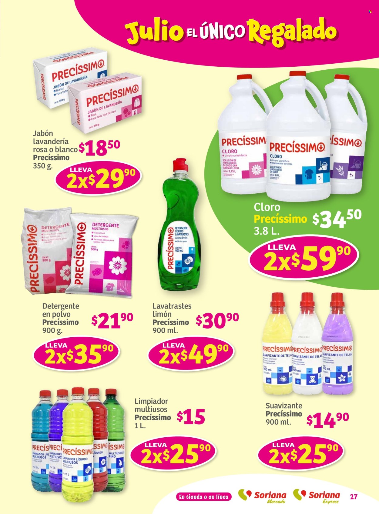 Catálogo Soriana - 27.6.2024 - 3.7.2024. Página 27
