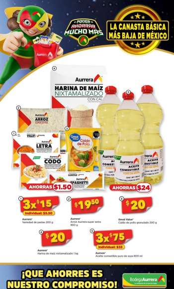 Folleto actual Bodega Aurrerá - 1.7.2024 - 31.7.2024.