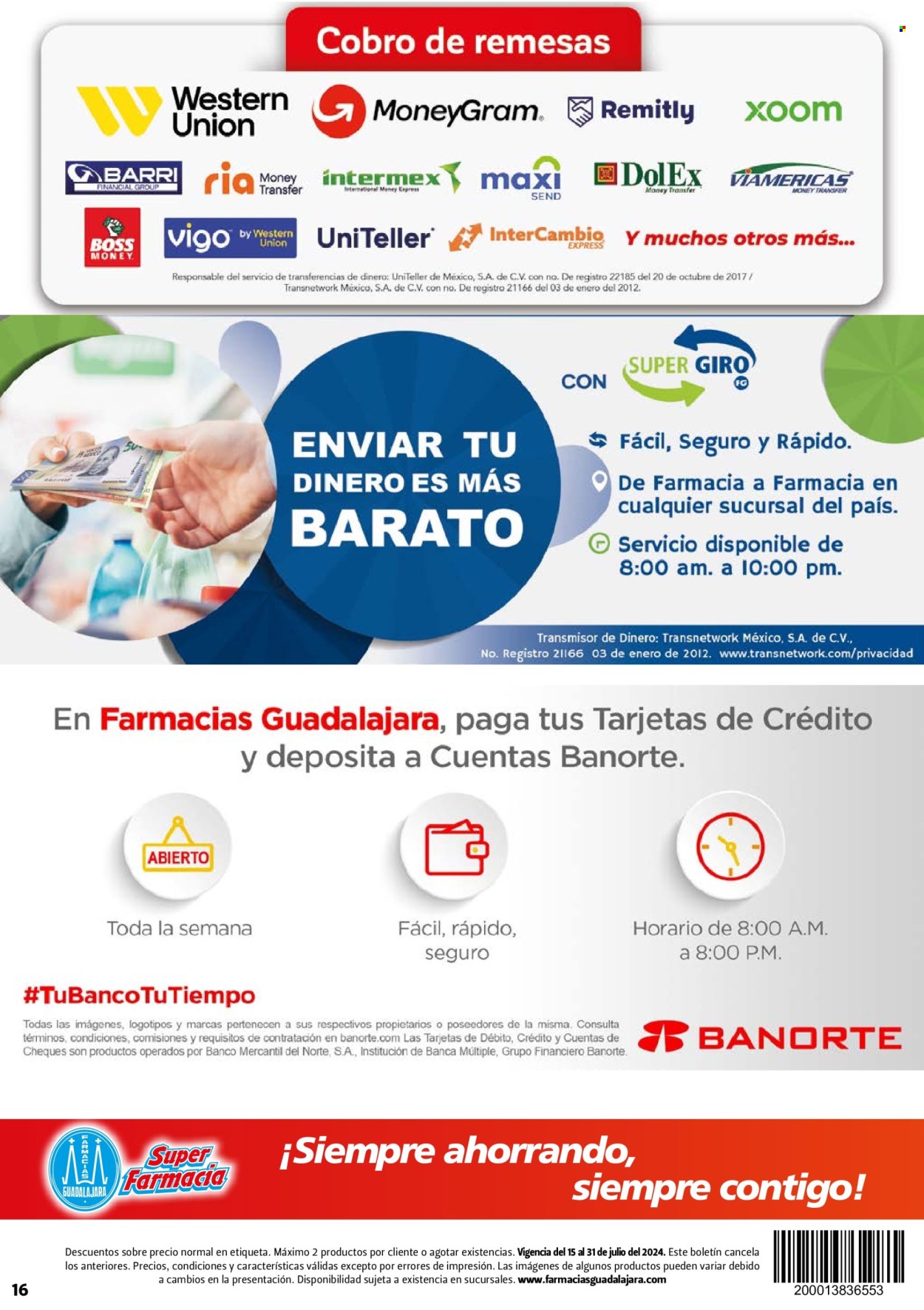 Catálogo Farmacias Guadalajara - 15.7.2024 - 31.7.2024. Página 16