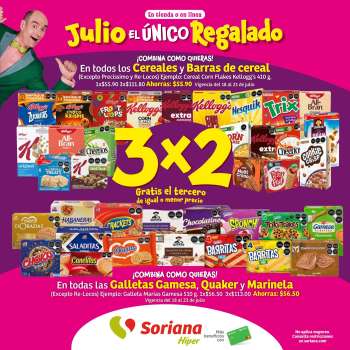 Folleto actual Soriana Híper - 18.7.2024 - 24.7.2024.