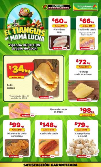 Folleto actual Bodega Aurrerá - 19.7.2024 - 25.7.2024.