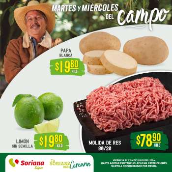 Folleto actual Soriana Súper - 23.7.2024 - 24.7.2024.