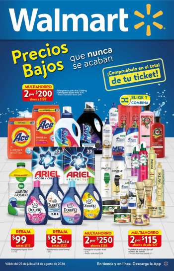 Folleto actual Walmart - 25.7.2024 - 14.8.2024.