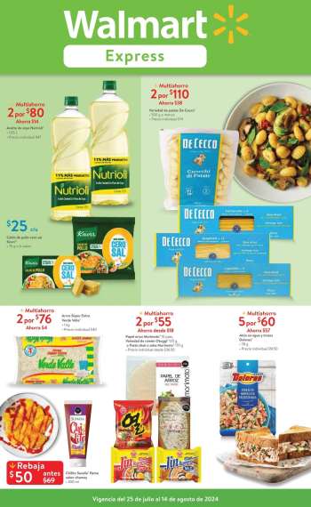 Folleto actual Walmart Express - 25.7.2024 - 14.8.2024.