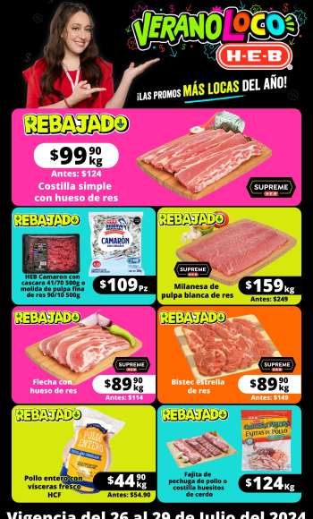 Folleto actual H-E-B - 26.7.2024 - 29.7.2024.