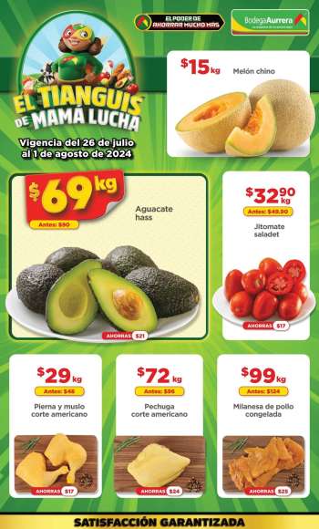 Folleto actual Bodega Aurrerá - 26.7.2024 - 1.8.2024.