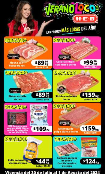 Folleto actual H-E-B - 30.7.2024 - 1.8.2024.