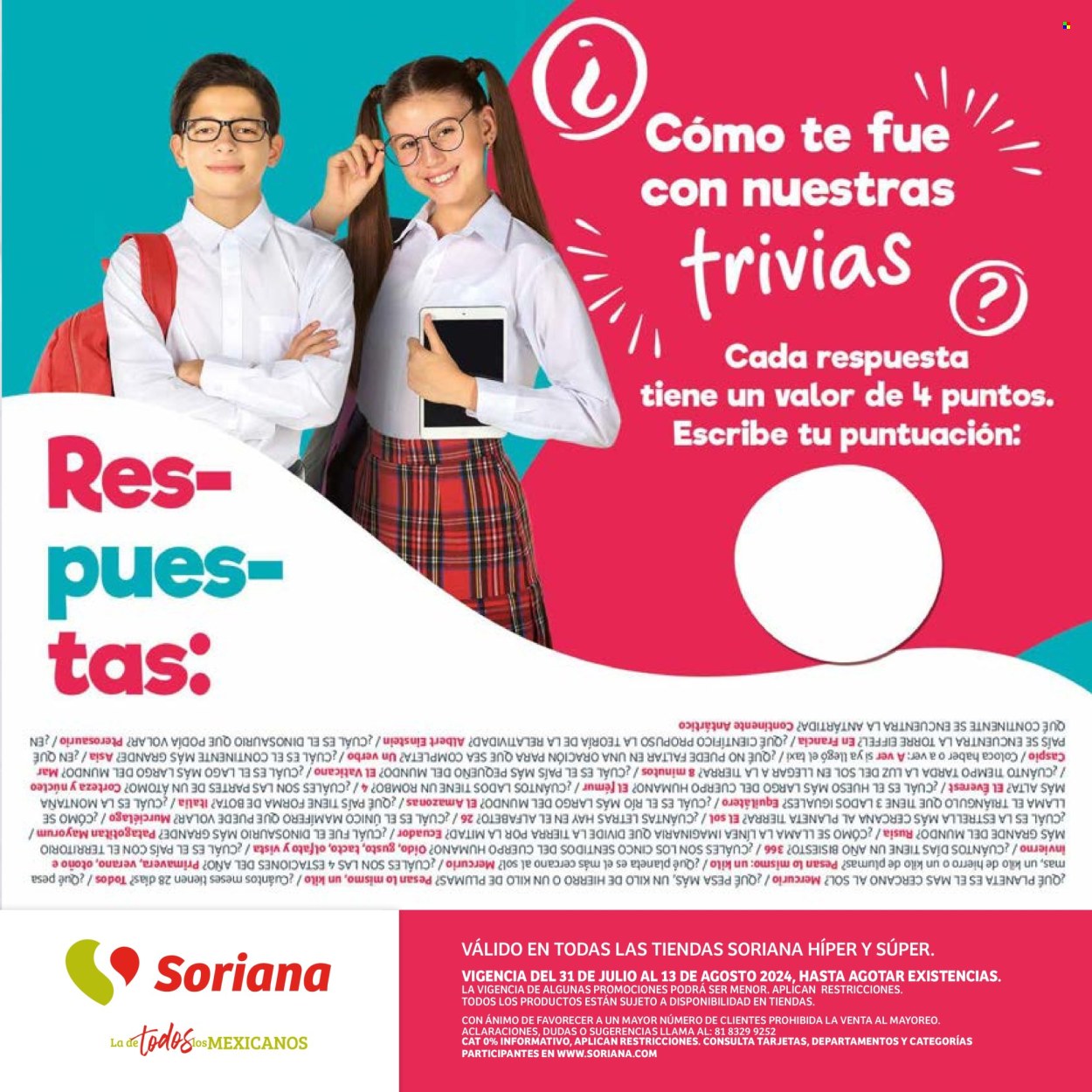 Catálogo Soriana - 31.7.2024 - 13.8.2024. Página 48