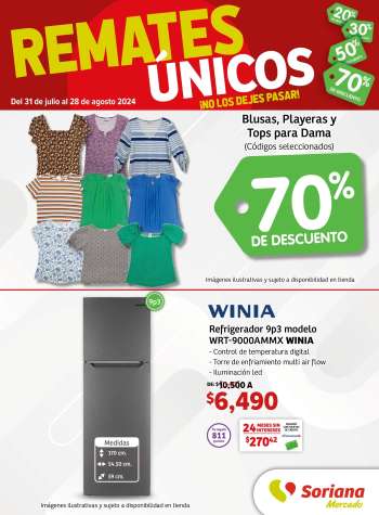 Folleto actual Soriana Mercado - 31.7.2024 - 28.8.2024.