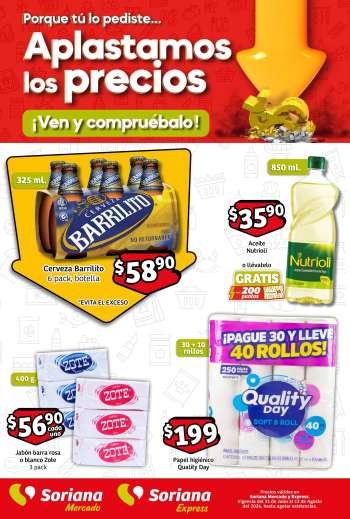 Folleto actual Soriana - 31.7.2024 - 13.8.2024.