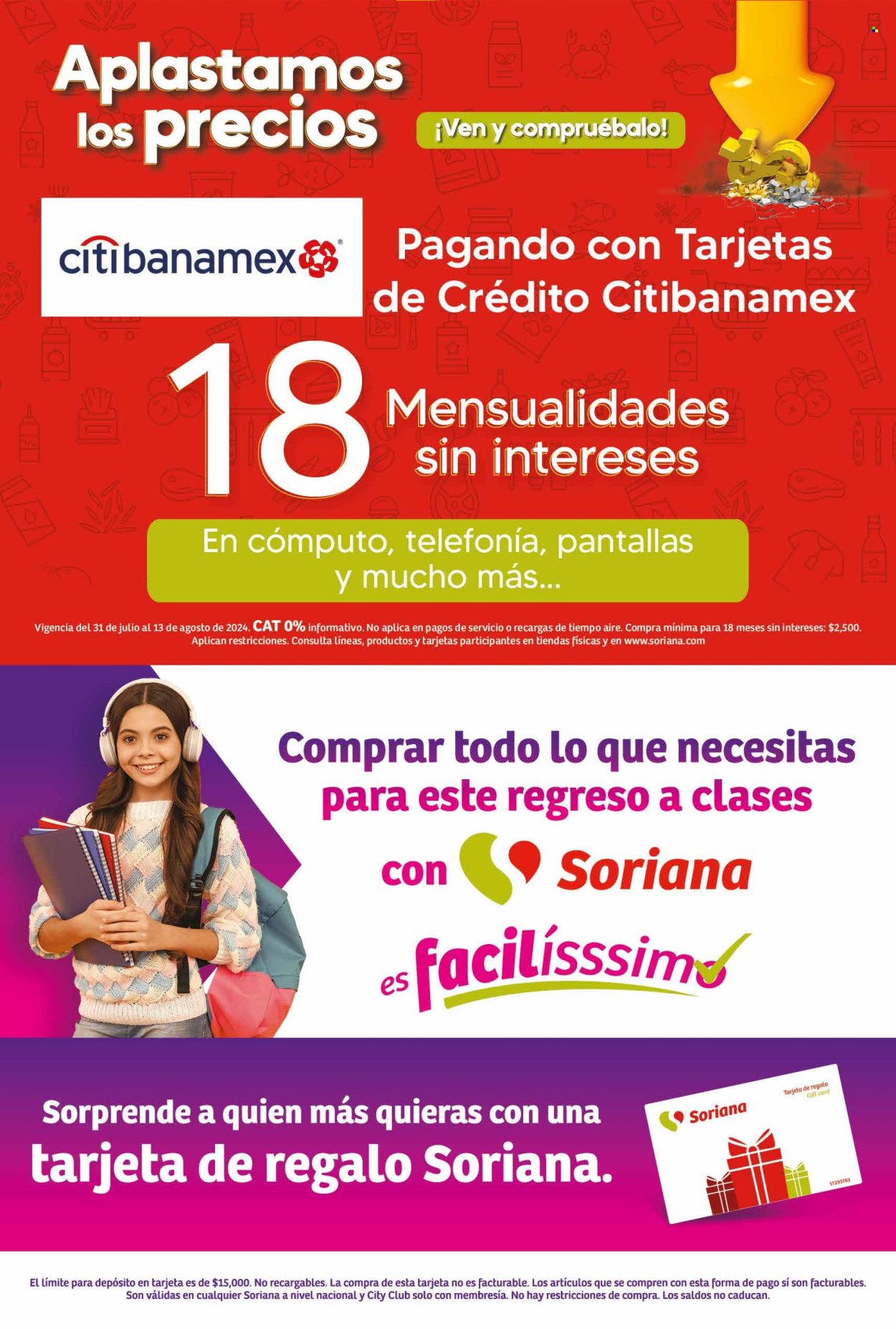 Catálogo Soriana - 31.7.2024 - 13.8.2024. Página 30