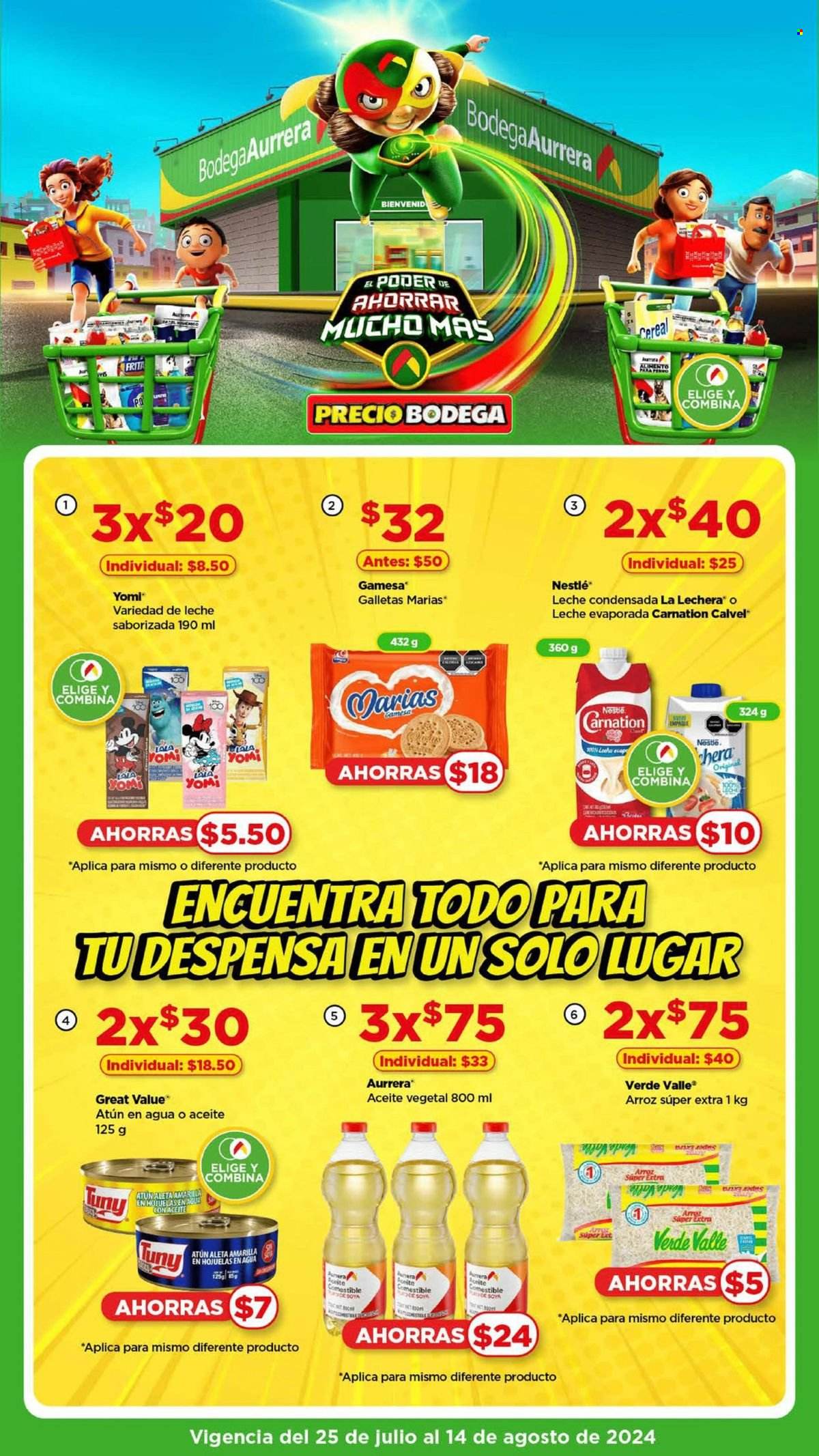 Catálogo Bodega Aurrerá - 25.7.2024 - 14.8.2024. Página 1