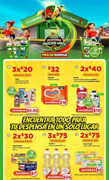 Folleto actual Bodega Aurrerá - 25.7.2024 - 14.8.2024.
