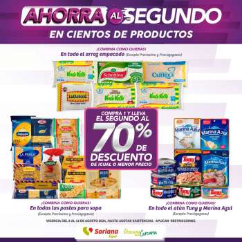 Folleto actual Soriana Súper - 8.8.2024 - 12.8.2024.