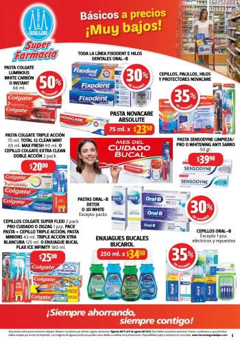 Folleto actual Farmacias Guadalajara - 15.8.2024 - 31.8.2024.