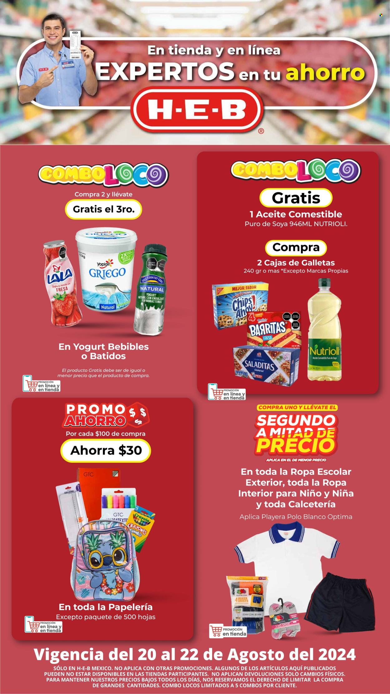 Catálogo H-E-B - 20.8.2024 - 22.8.2024. Página 1
