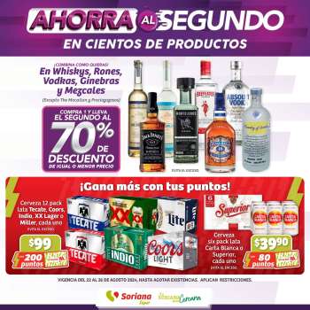 Folleto actual Soriana Súper - 22.8.2024 - 26.8.2024.