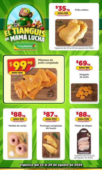 Folleto actual Bodega Aurrerá - 23.8.2024 - 29.8.2024.