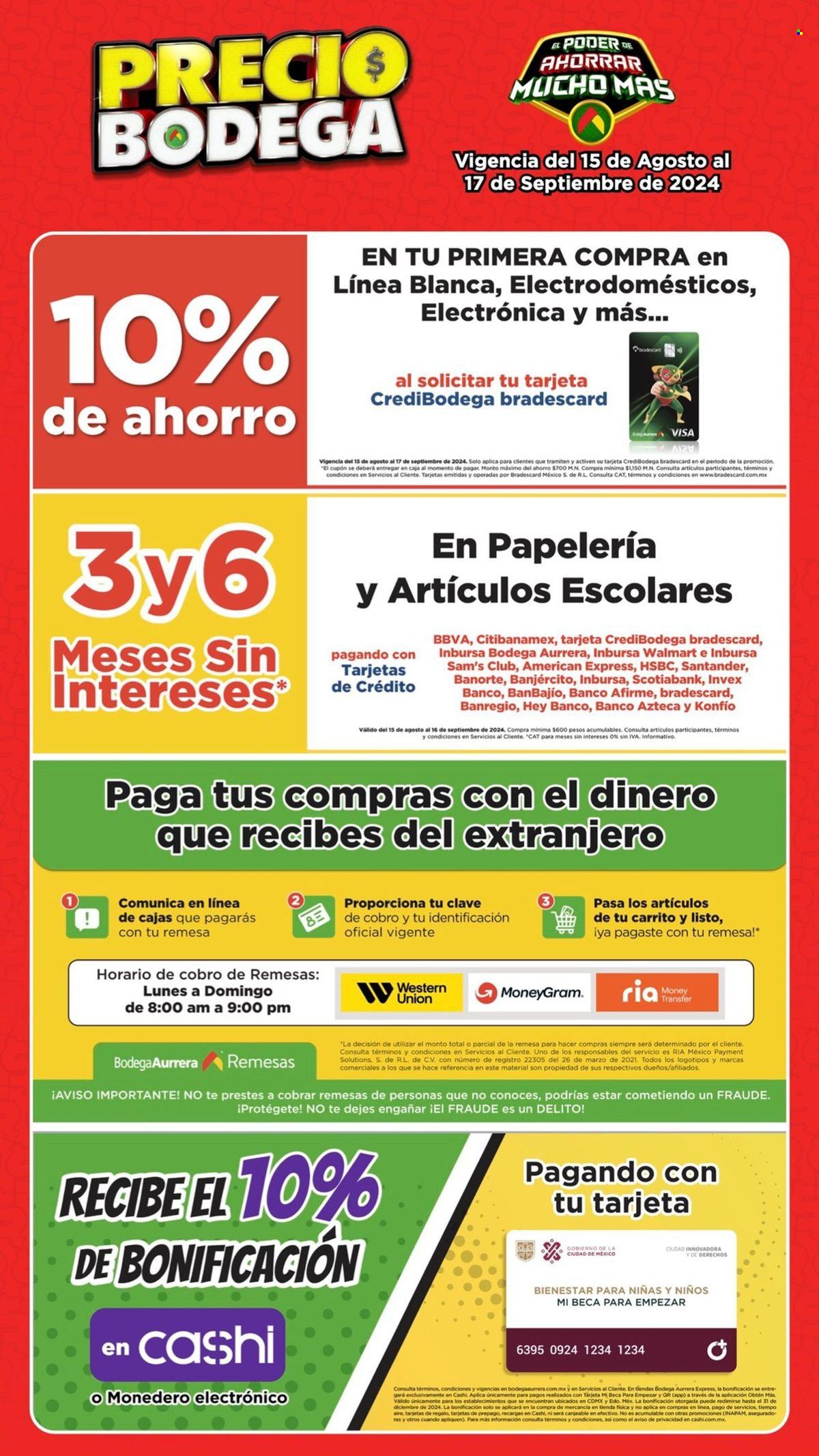 Catálogo Bodega Aurrerá - 15.8.2024 - 17.9.2024. Página 9