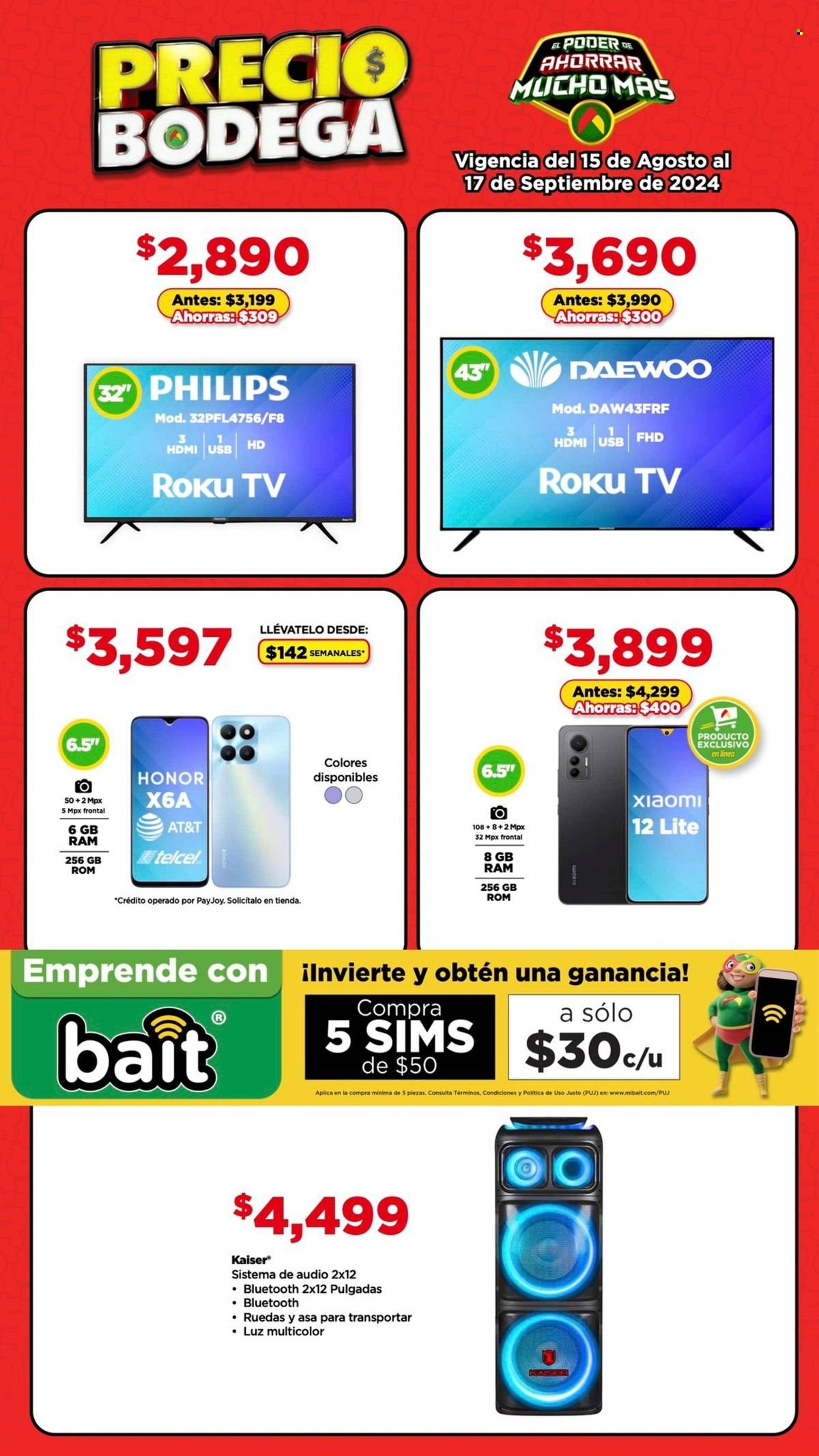 Catálogo Bodega Aurrerá - 15.8.2024 - 17.9.2024. Página 14