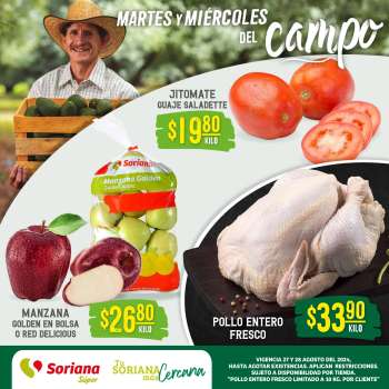 Folleto actual Soriana Súper - 27.8.2024 - 28.8.2024.