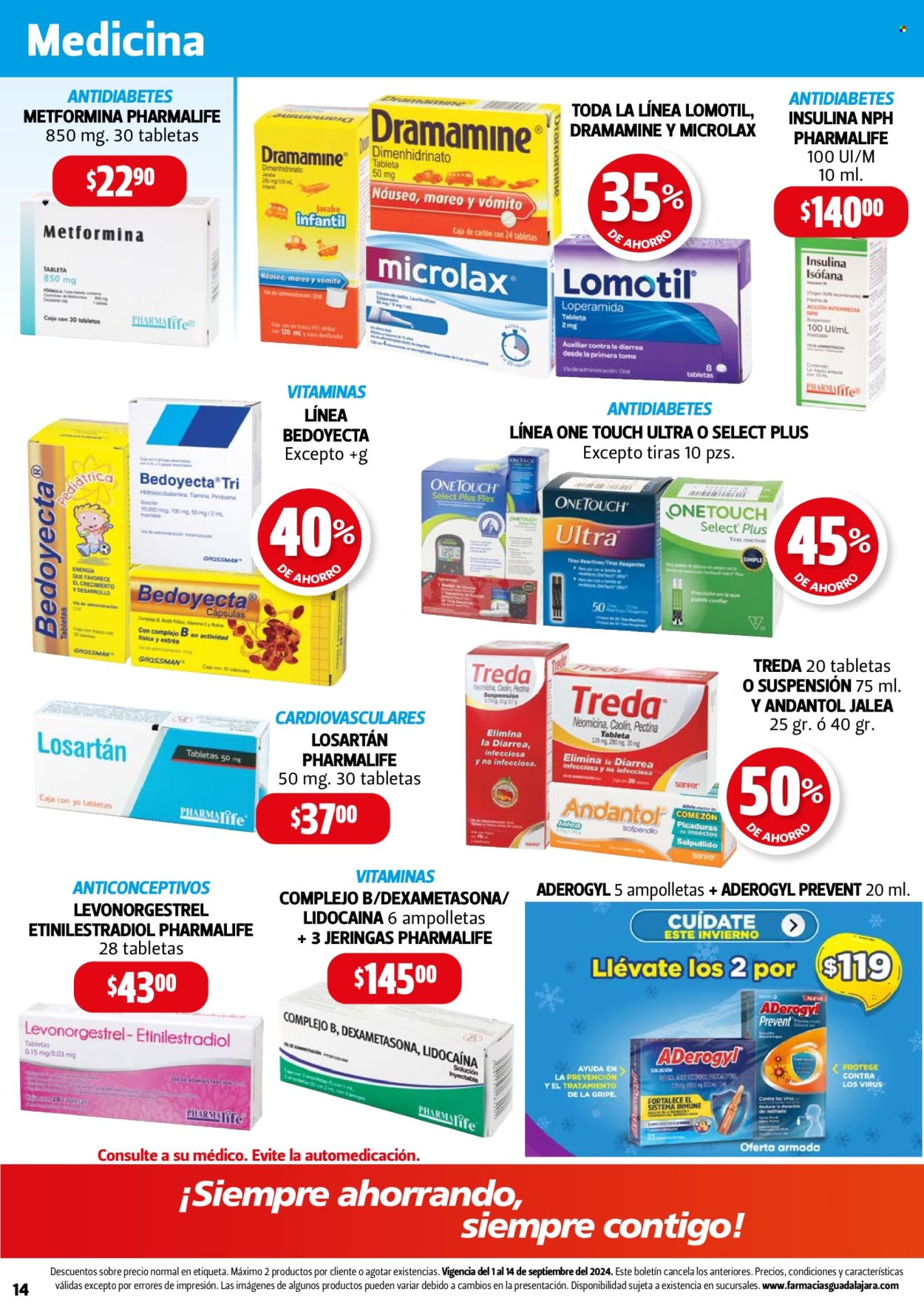 Catálogo Farmacias Guadalajara - 1.9.2024 - 14.9.2024. Página 14