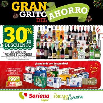 Folleto actual Soriana Súper - 13.9.2024 - 18.9.2024.