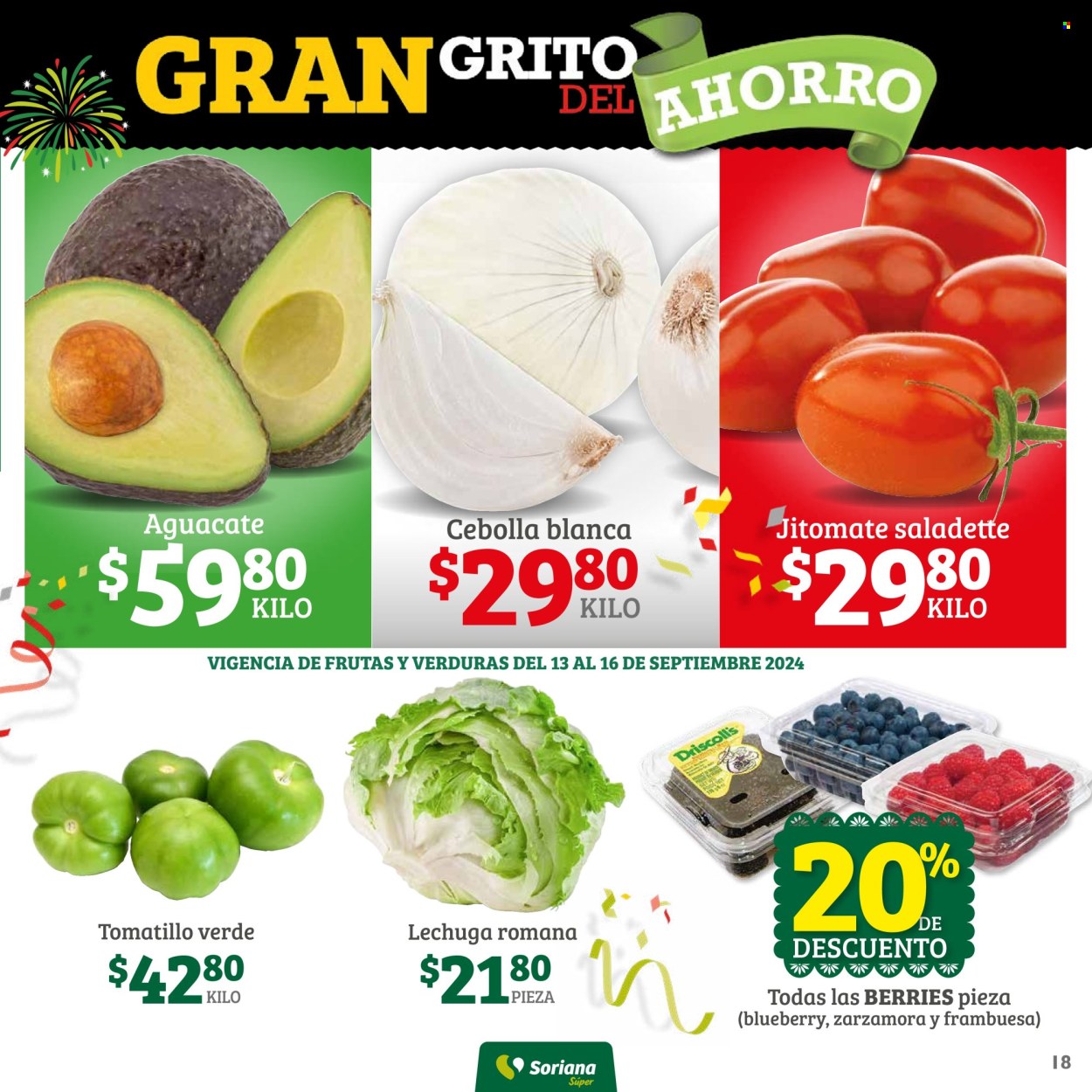 Catálogo Soriana Súper - 13.9.2024 - 18.9.2024. Página 18