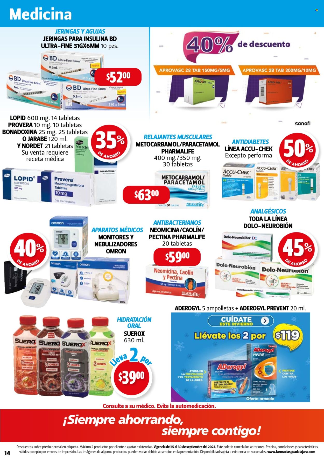 Catálogo Farmacias Guadalajara - 15.9.2024 - 30.9.2024. Página 14