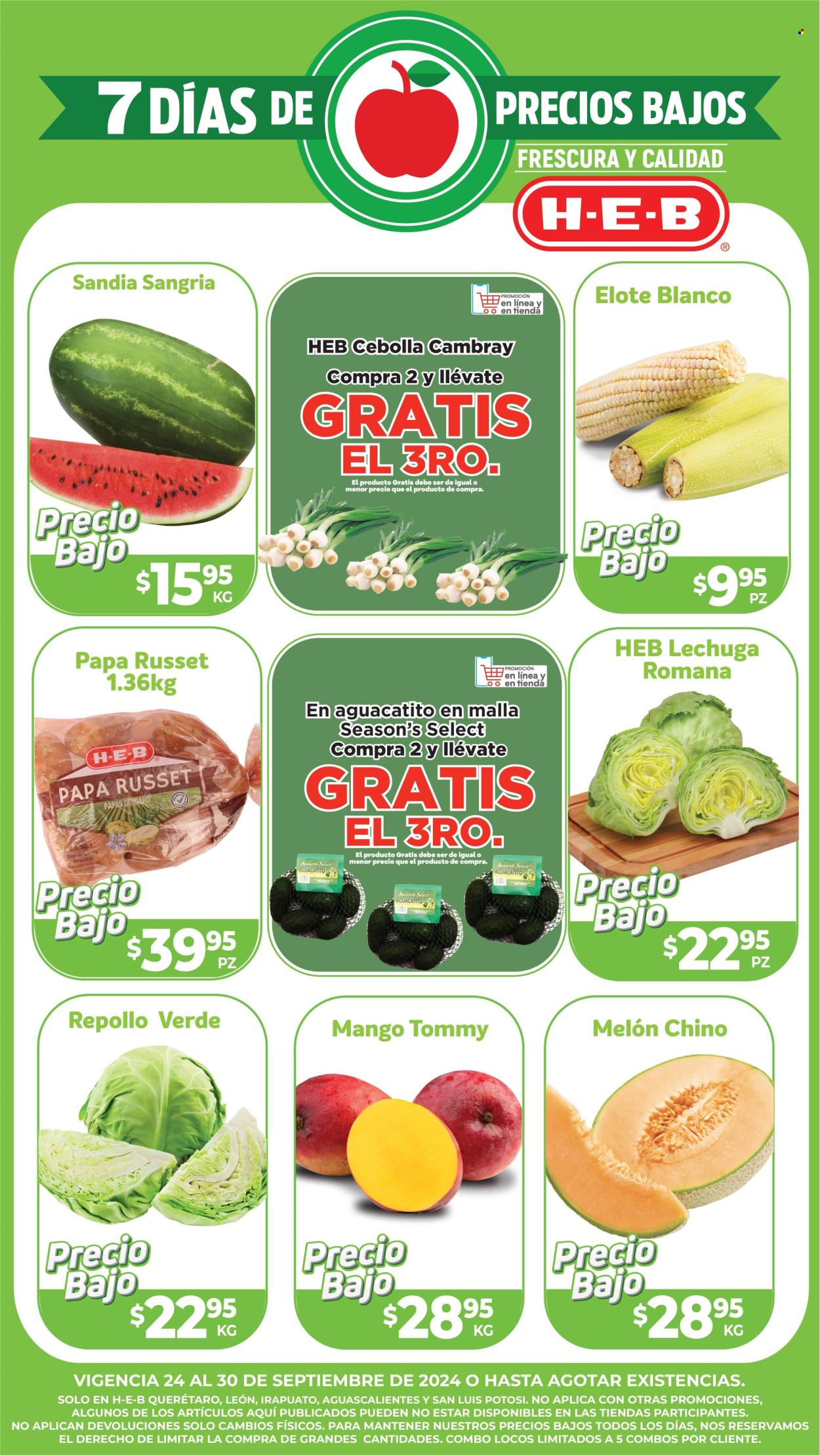Catálogo H-E-B - 24.9.2024 - 30.9.2024. Página 1