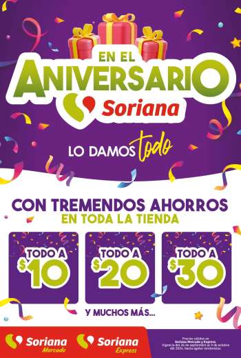 Folleto actual Soriana - 26.9.2024 - 9.10.2024.