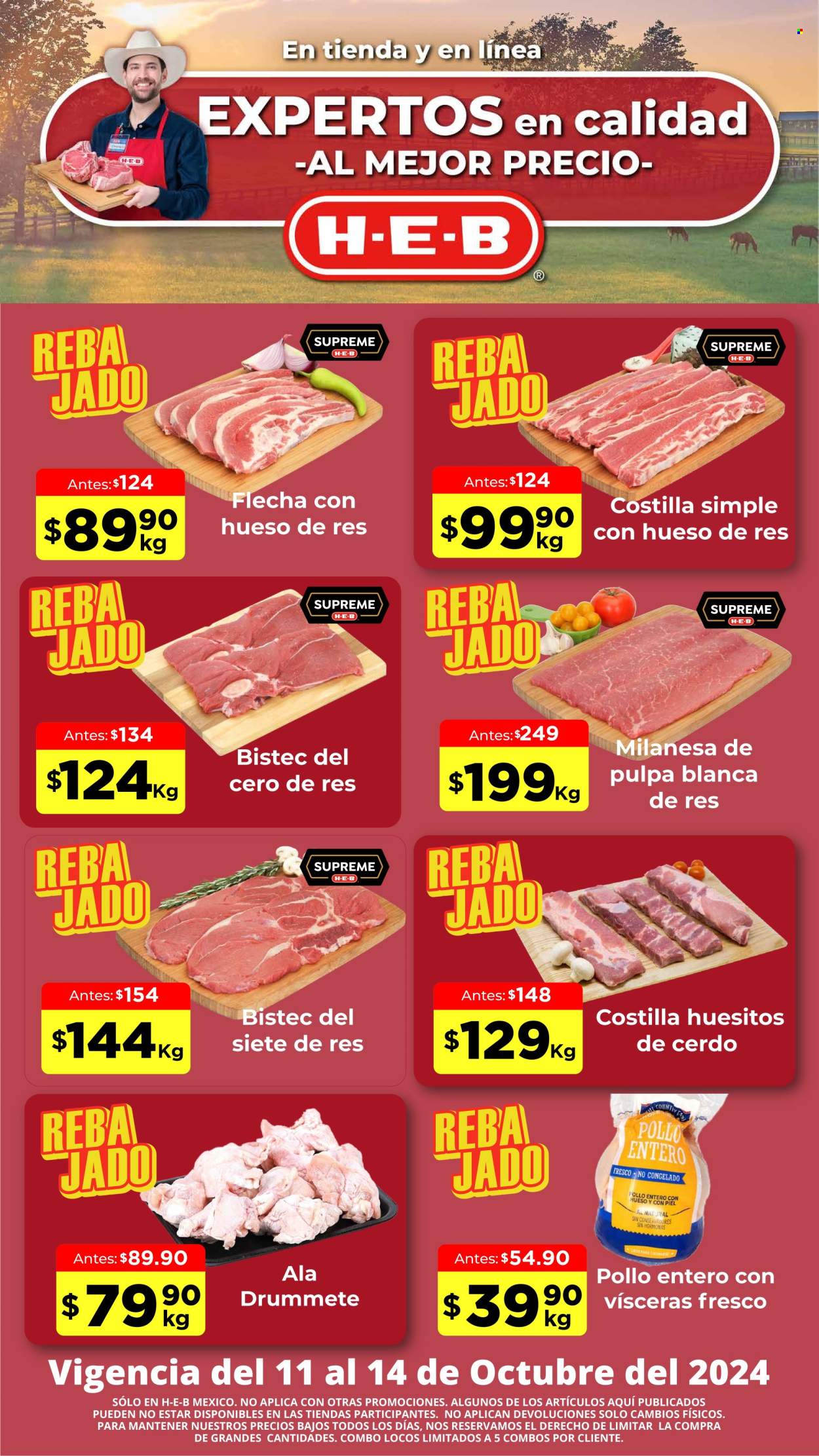 Catálogo H-E-B - 11.10.2024 - 14.10.2024. Página 1