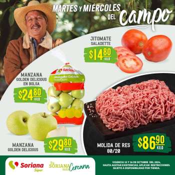 Folleto actual Soriana Súper - 15.10.2024 - 16.10.2024.