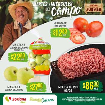 Folleto actual Soriana Súper - 15.10.2024 - 17.10.2024.